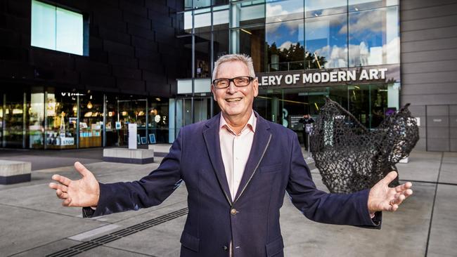 QAGOMA director Chris Saines outside the Gallery. Picture: Nigel Hallett