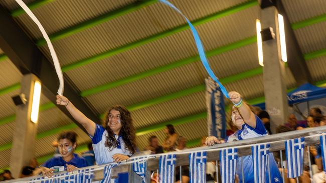 Fans in the stands at the fifth GleNTi Cup clash – 2025. Picture: Pema Tamang Pakhrin