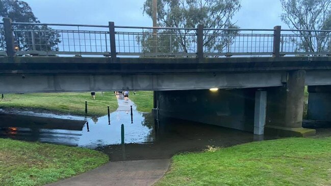 Runners were turned away as water spilt on to the parkrun course (Photo: Zilla Gordon).