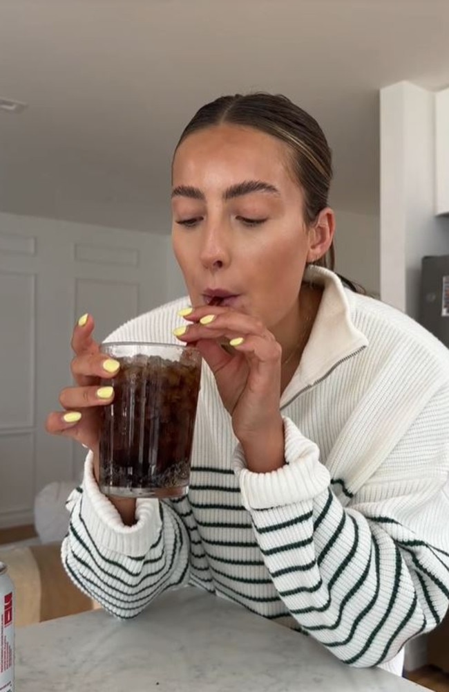 A ‘crispy Diet Coke’ describes a feeling when the fizzy drink has been served with additional chilling steps. Picture: TikTok/@hauskris