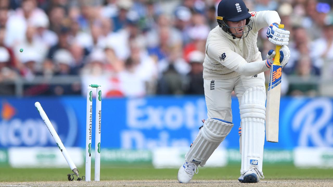 Jason Roy was castled by Pat Cummins as his poor series form continued.