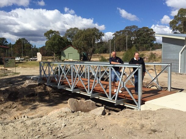 The sister bridge in Amiens, Queensland (near Stanthorpe) that is a smaller version of the memorial bridge being planned in recognition of Australian Sappers in Amiens, France. Pic: Supplied