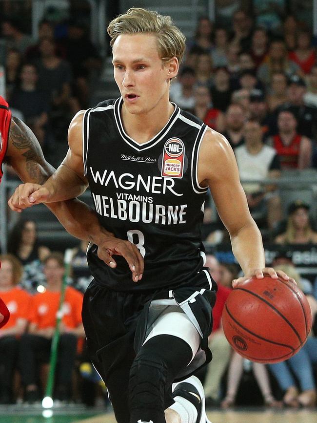 Ronzone says Melbourne United’s Kyle Adnam is putting bums on seats at games. Picture: AAP