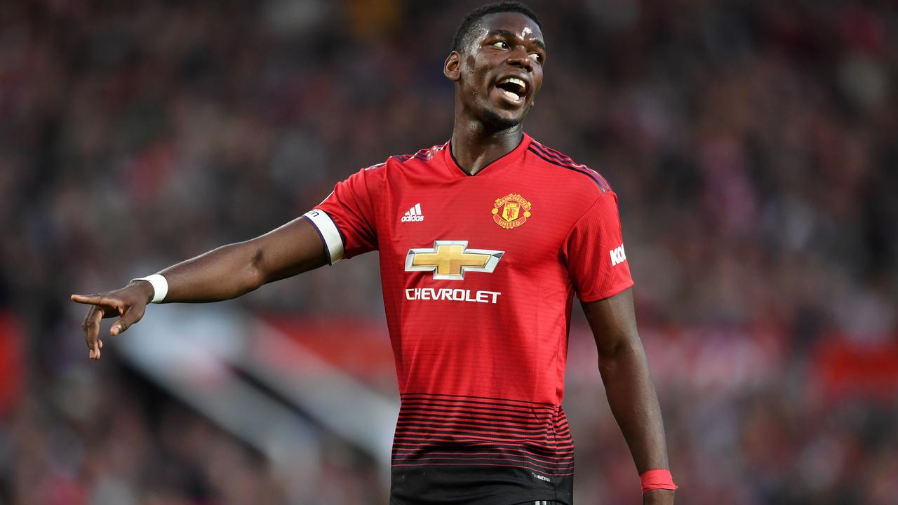 Paul Pogba made it clear he’s not happy after Manchester United’s win. Picture: Getty Image