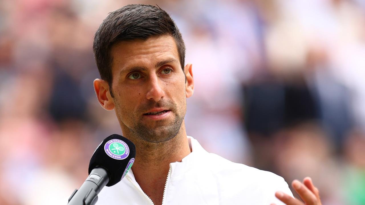 Novak Djokovic paid tribute to his fierce rivals Roger Federer and Rafa Nadal.