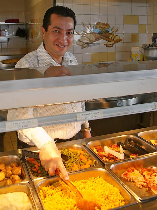 One-time Smorgy’s proprietor Sam Seifeddine with some of the delicacies on offer.