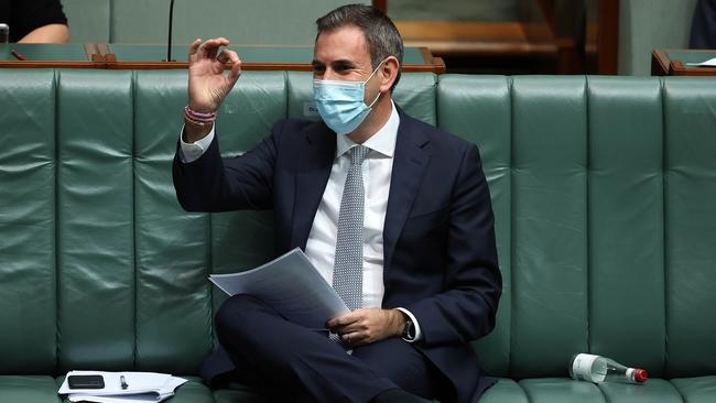 Jim Chalmers briought the theatre to the first Question Time of the Albanese government. Picture: NCA NewsWire / Gary Ramage