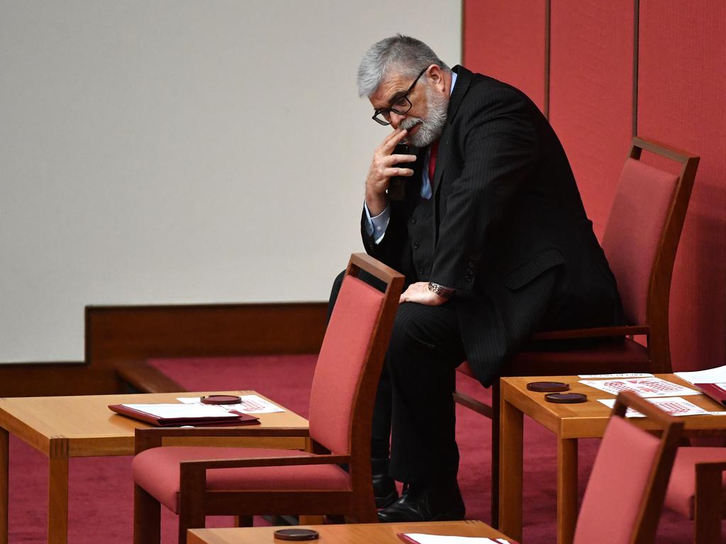 Labor Senator Kim Carr in the Senate chamber at Parliament House last week. Picture: Mick Tsikas