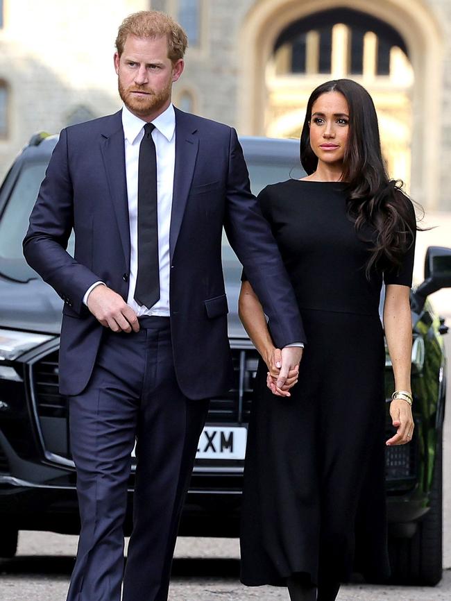 Prince Harry and Meghan last year. Picture: Getty Images