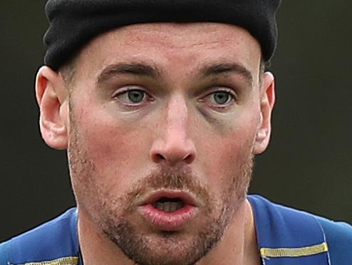 Clint Gutherson during Parramatta Eels training at Old Saleyards Reserve, Parramatta. Picture: Brett Costello