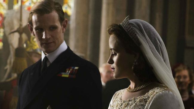 Claire Foy and Matt Smith in Netflix’s hit series The Crown.