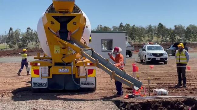 First concrete poured at Toowoomba quarantine hub