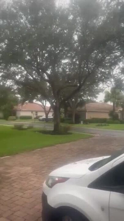 Hurricane Milton on approach to Naples, Florida