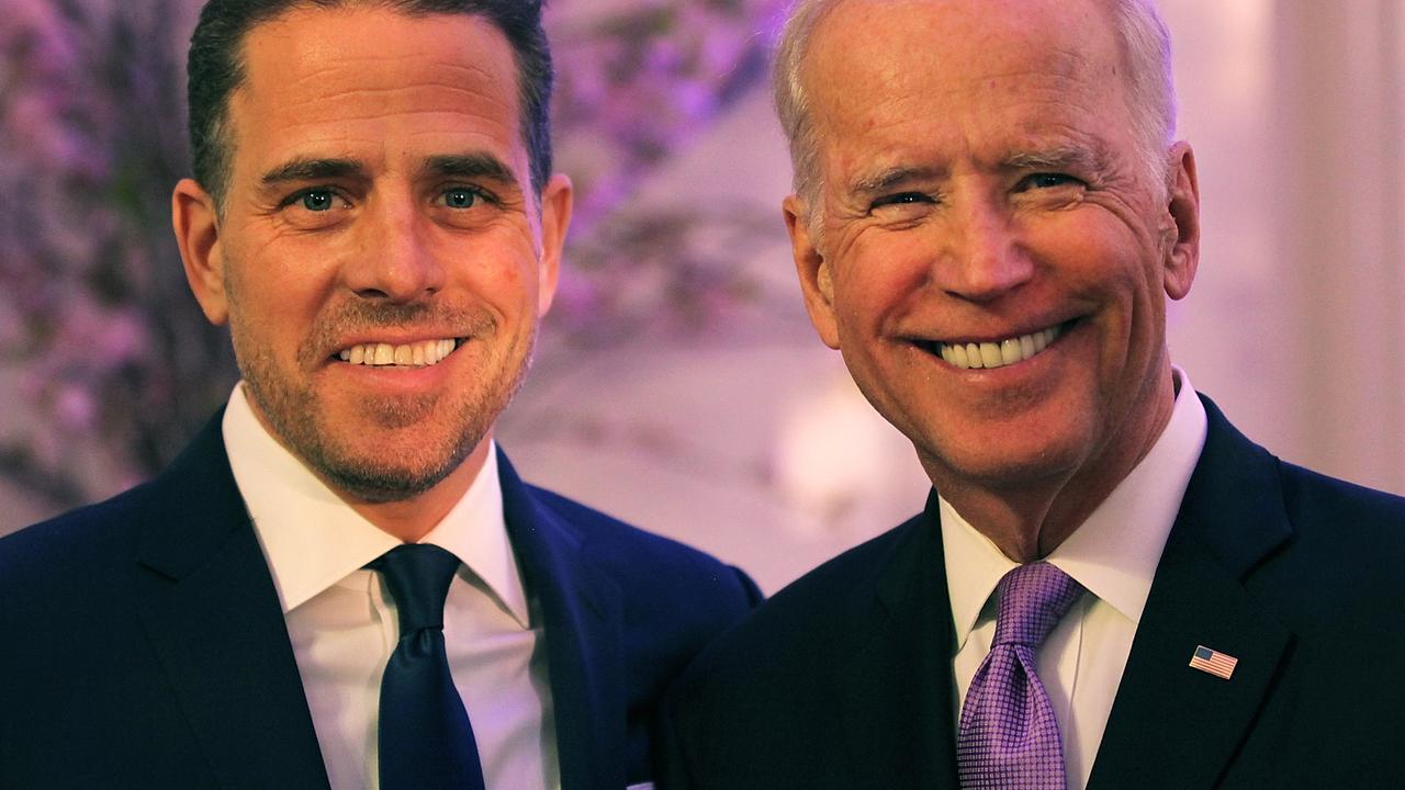 Hunter and Joe Biden. Picture: Getty Images/Teresa Kroeger