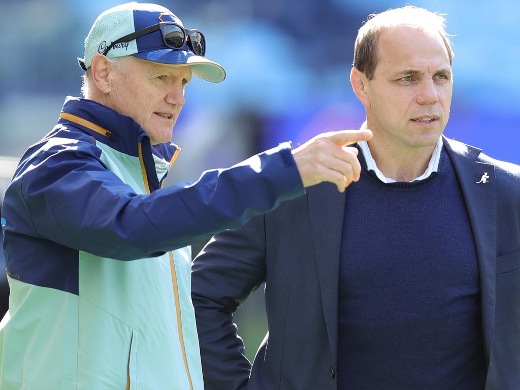 Joe Schmidt has not yet decided whether he will remain as Wallabies coach after the 2025 British and Irish Lions tour. Picture: Jason McCawley/Getty Images