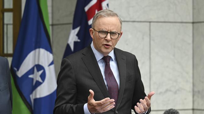 Anthony Albanese is betting the political fallout from breaking a promise over the stage 3 tax cuts will be overshadowed by the additional tax relief provided to millions of middle-class workers. Picture: NCA NewsWire / Martin Ollman