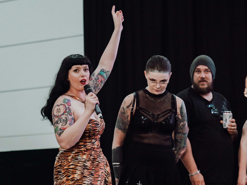 Entrants in the Australian Tattoo Expo S***est Tat Competition