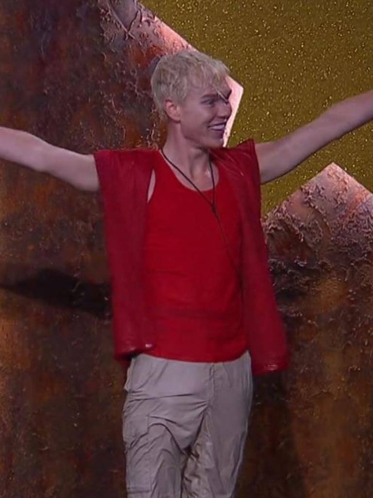 Jack Vidgen after being evicted.