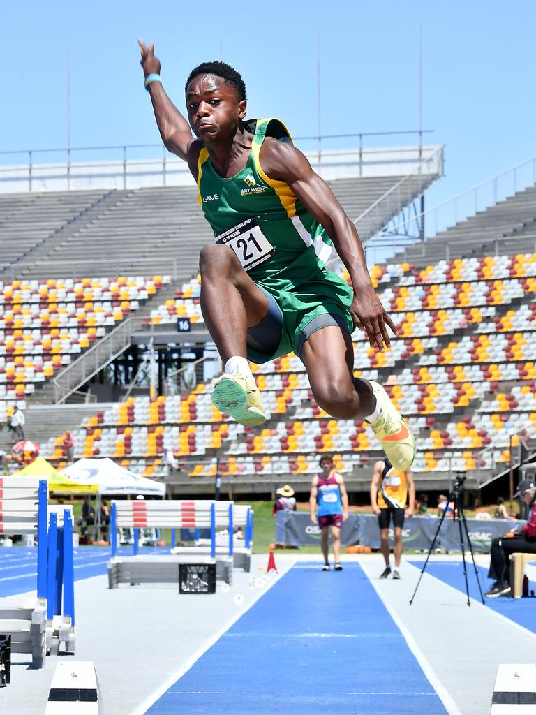 Queensland Representative School Sport track and field championships in Brisbane. Saturday October 12, 2024. Picture, John Gass