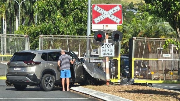 A motorist collided with a cane train on Monday morning in Far North Queensland, igniting a heated debate among residents about the reasons behind two crashes in just one week. Picture: Supplied.