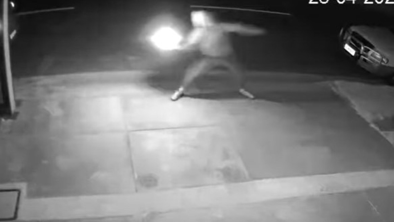 Two Molotov cocktails were thrown at a home in Adelaide's southwest in late April. Picture: SA Police