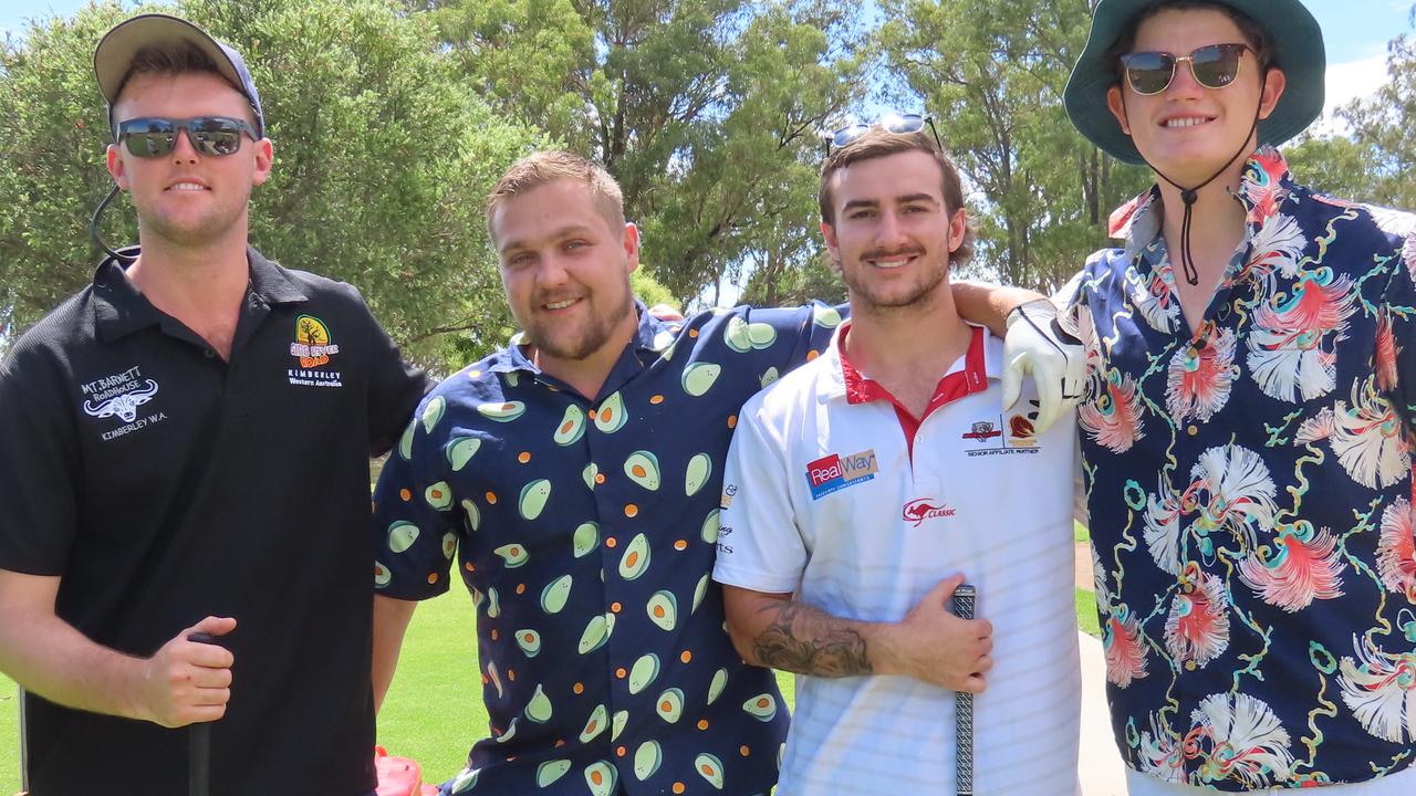 Toby Schmidt, Xander Dunemann, Hannes Vos, Jackson Manktelow at Brooksy’s Memorial Golf Day