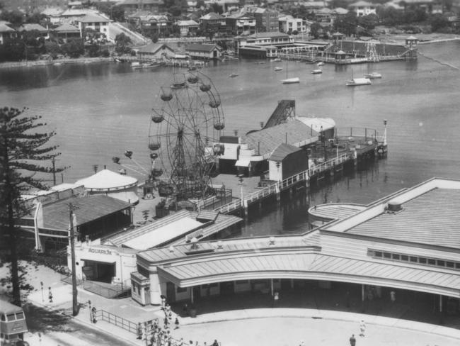 Manly Wharf and fun pier prior to 1952. Picture: Supplied