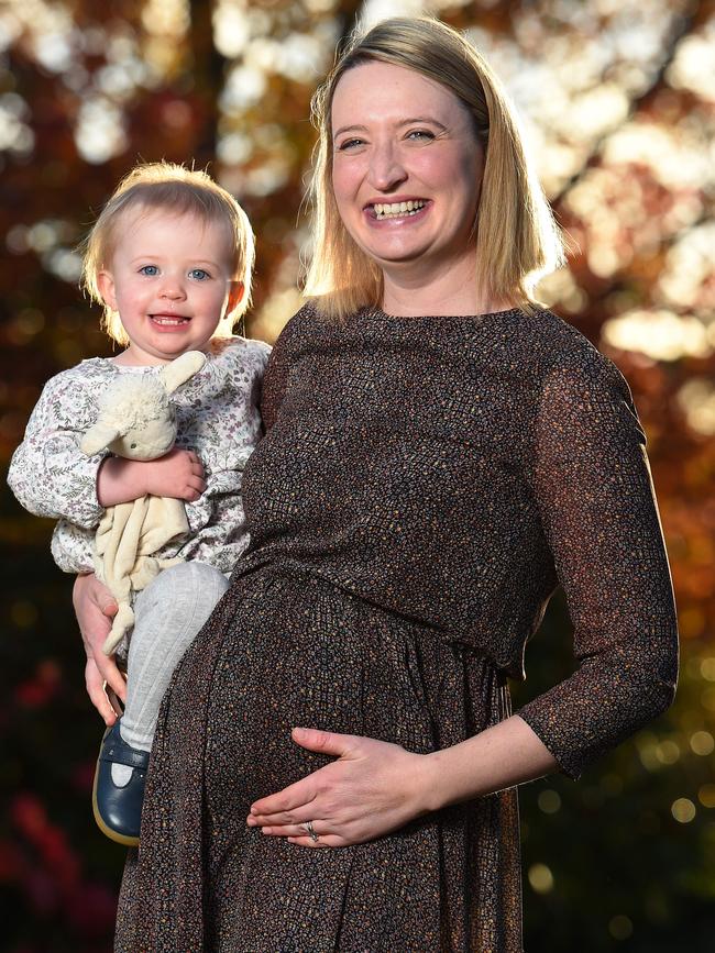 Juliana Betts with 20-month-old daughter Sybilla. Picture: Josie Hayden