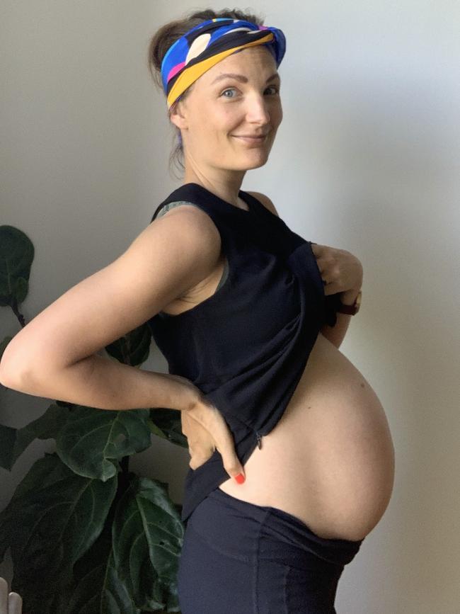 Emily during her ‘miracle’ pregnancy. Picture: Supplied