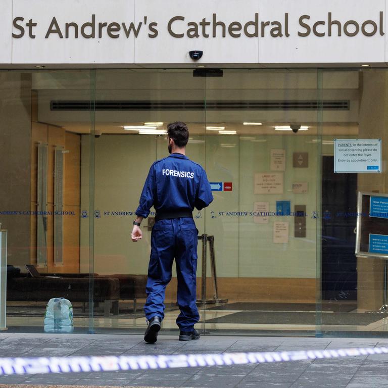 The prestigious school will be closed until Monday. Picture: NCA NewsWire / David Swift