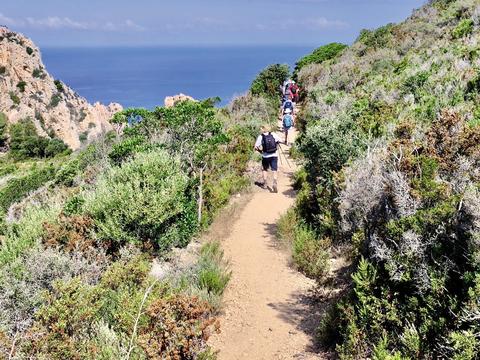 Travel + Luxury magazine Corsica hiking (supplied)