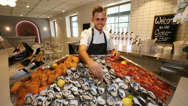 The seafood on offer at Surfers Pavilion. Picture Glenn Hampson