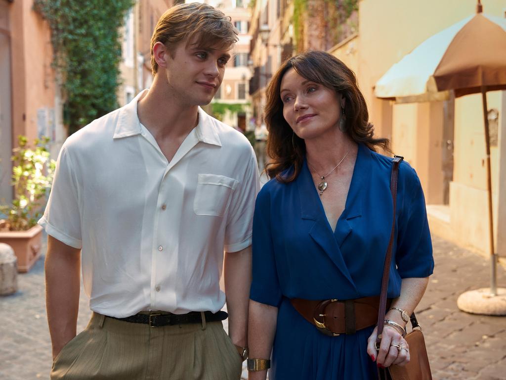 Leo Woodall and Essie Davis in Netflix series One Day. Picture: Supplied