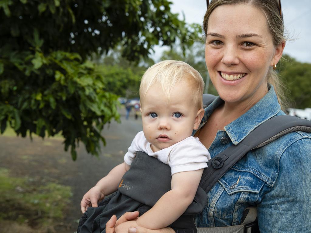 Sally Hood with Raphael Hood at the 2022 Toowoomba Royal Show, Friday, March 25, 2022. Picture: Kevin Farmer