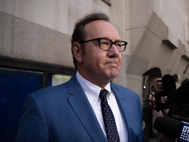 LONDON, ENGLAND - JULY 14: Actor Kevin Spacey leaves the Central Criminal Court on July 14, 2022 in London, England. The Hollywood actor faces four counts of sexual assault against three men and one count of causing a person to engage in penetrative sexual activity without consent. The charges follow a review of evidence gathered by the Metropolitan Police. (Photo by Carl Court/Getty Images)