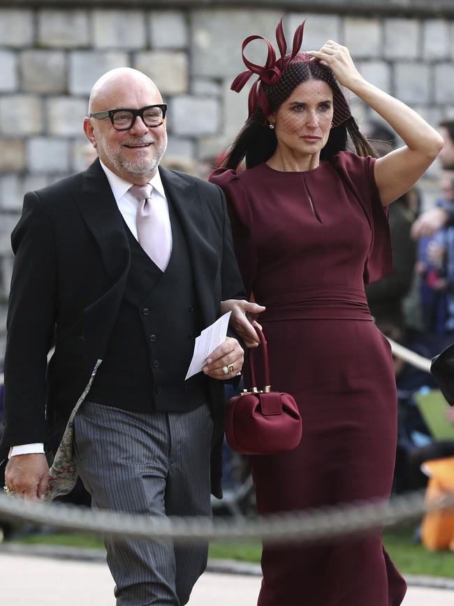 A-list actor Demi Moore makes a surprise arrival at Windsor Castle. Picture: AP