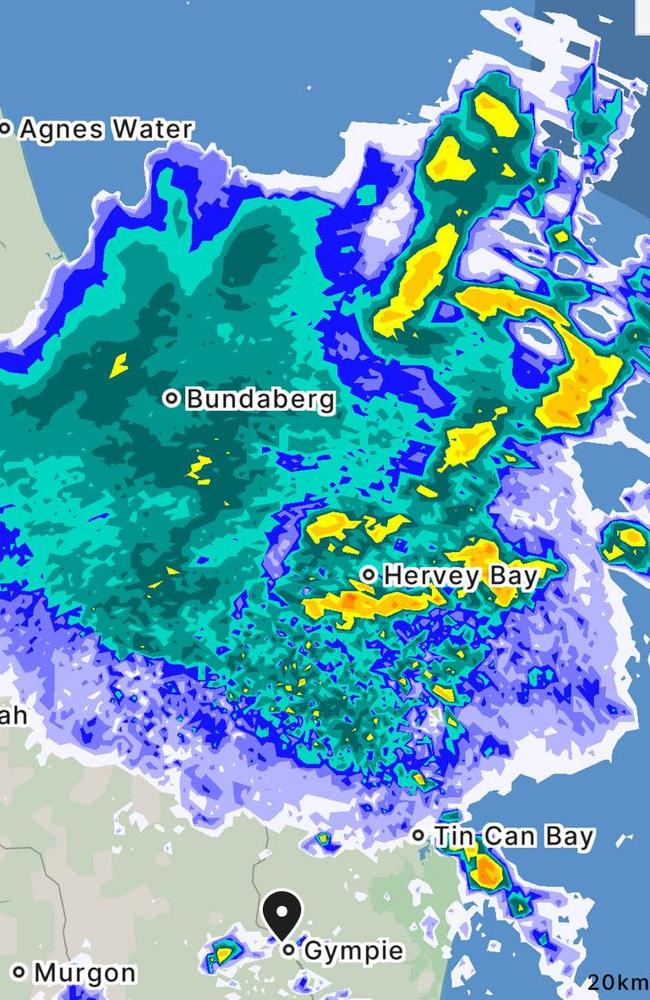 Bundaberg is expecting up to 150mm of rain in the next 48 hours.