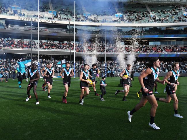 Crowds at Power and Crows games have fallen dramatically. Picture: Getty Images