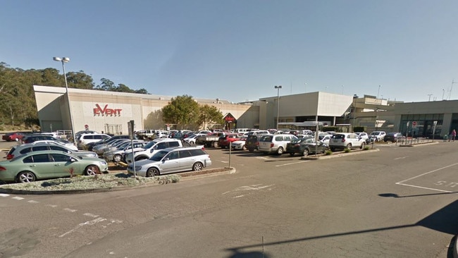 The Event Cinemas car park at Westfield Tuggerah where Ms Ford was stabbed. Picture: Google