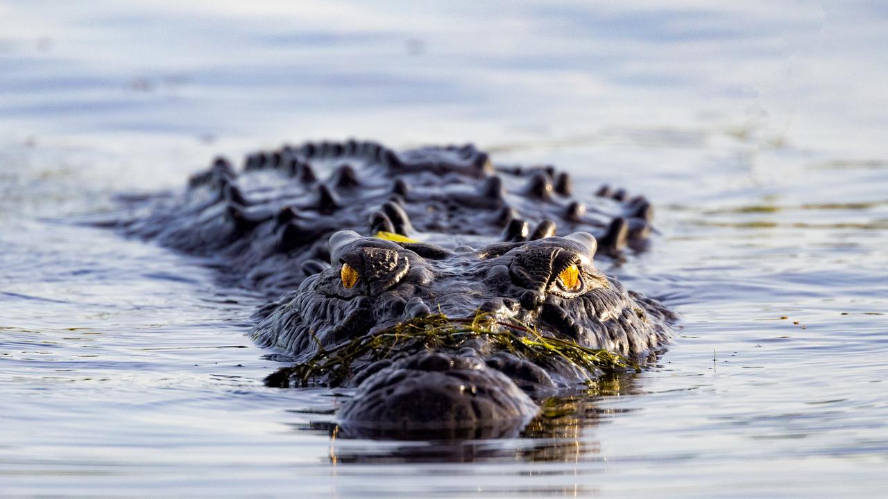 Two men were stranded in crocodile country for hours after their boat sank off the coast near the community of Numbulwar on Tuesday night.