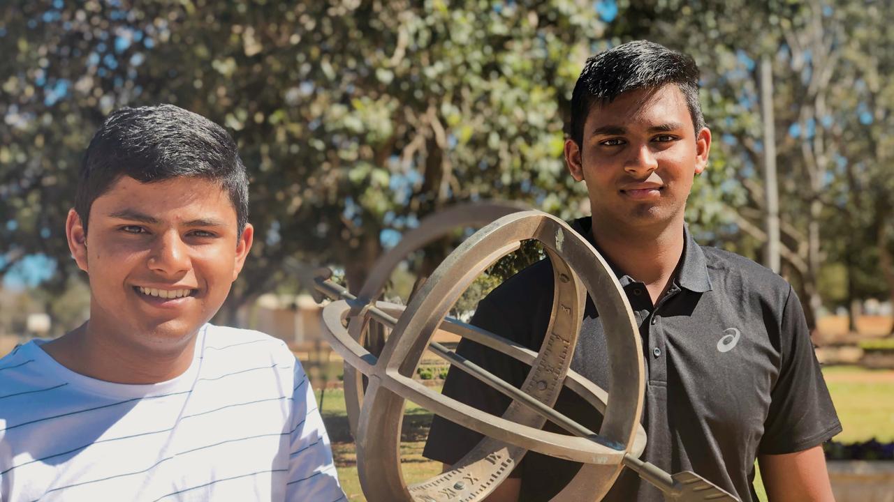 St Mary's College Toowoomba students Dhairy Shah (left) and his twin brother Dhyey Shah performed exceptionally in their ATAR results.