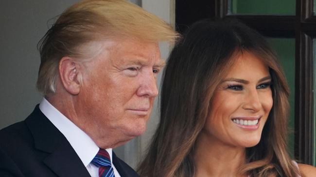 US President Donald Trump and First Lady Melania Trump. Picture: AFP