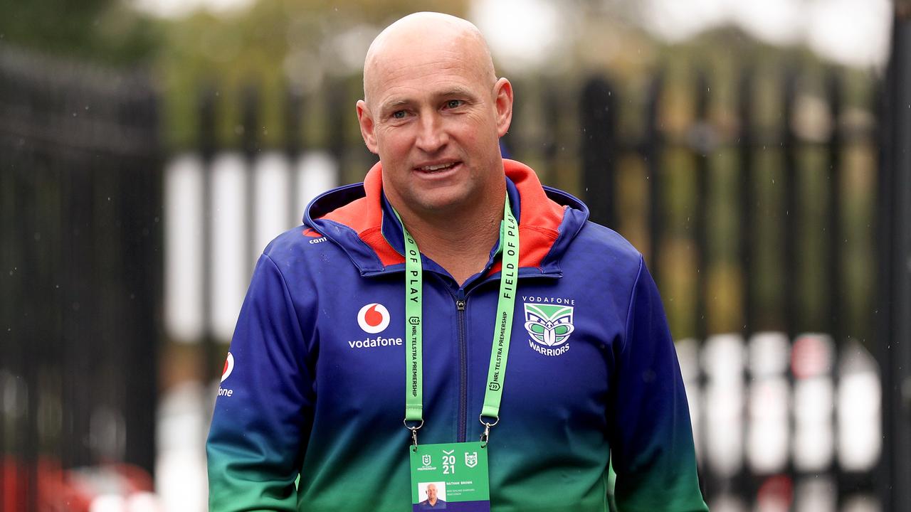 Warriors coach Nathan Brown must perform or perish. Picture: NRL Photos