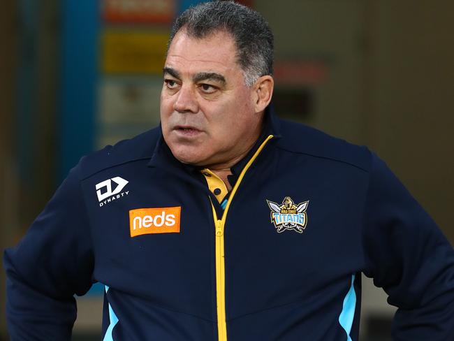 Mal Meninga and the Titans revealed their lofty premiership expectations. Picture: Chris Hyde/Getty