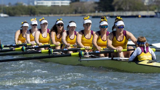 Anderson crew on its way to a win at the King's Cup rowing race. Picture: Gary Lynagh.