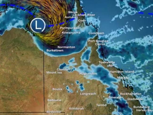 The Bureau of Meteorology warned Tropical low 07U was expected to form in the western Gulf of Carpentaria on Wednesday.