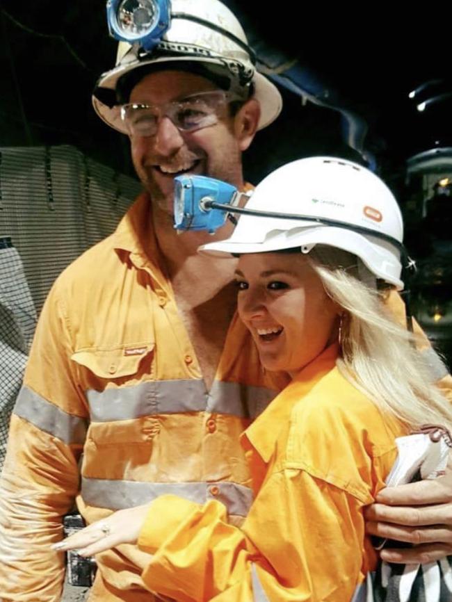 Steve popped the question to Rikilee in 2017. Picture: Supplied