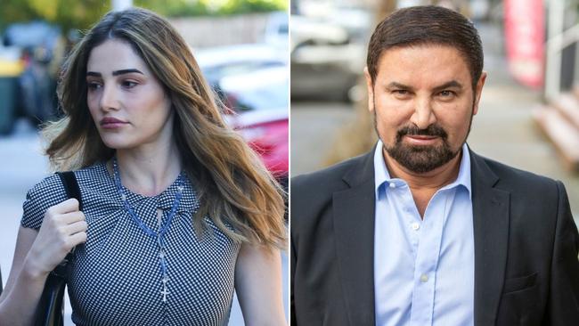 Ashlyn Nassif, left, and her fugitive father, Jean Nassif. Pictures: News Corp/Supplied