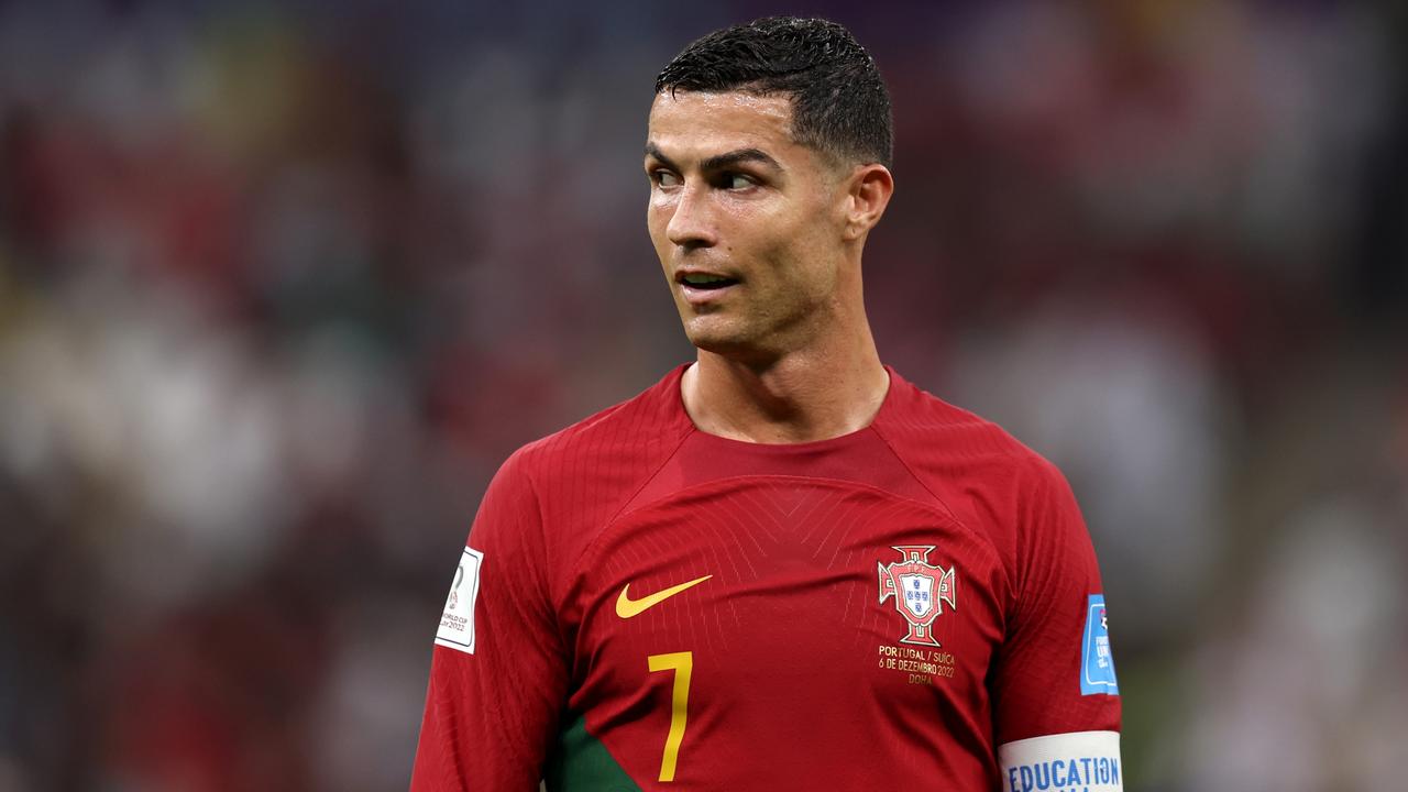 Cristiano Ronaldo was benched to start the game. (Photo by Francois Nel/Getty Images)