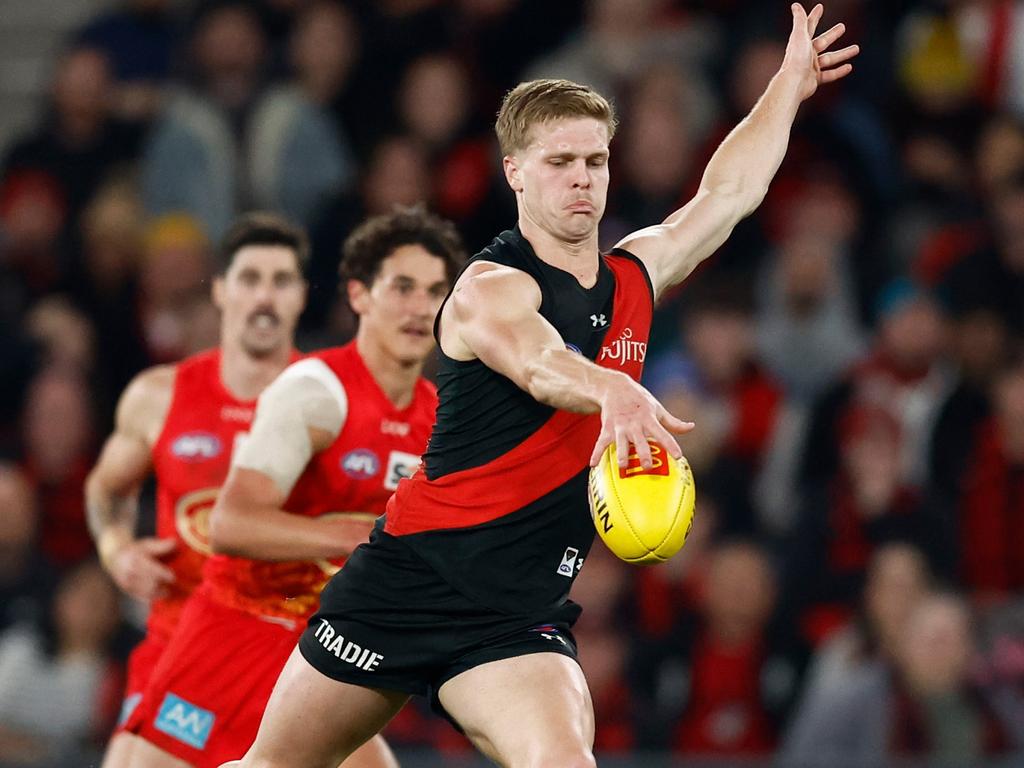 Ben Hobbs has been on the fringe of Essendon’s side all season. Picture: Michael Willson/AFL Photos via Getty Images.